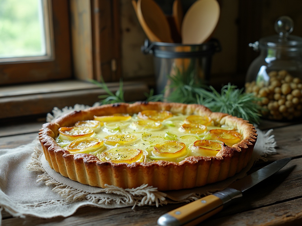tarte aux poireaux à l'ancienne