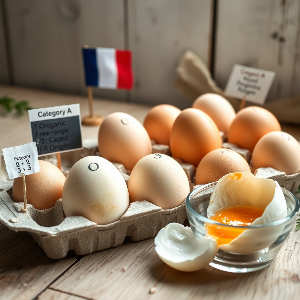 les œufs de catégorie a ont plusieurs caractéristiques lesquelles