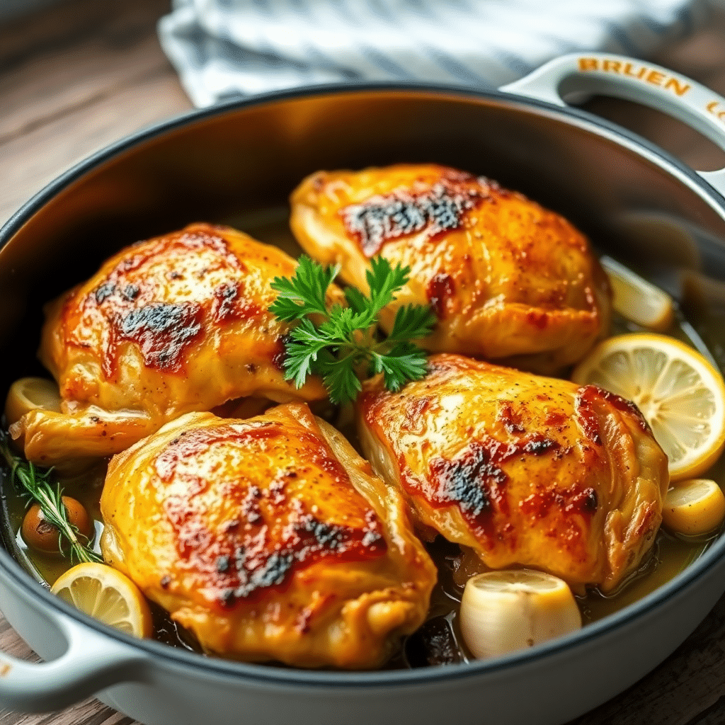 recette cuisse de poulet au four croustillant