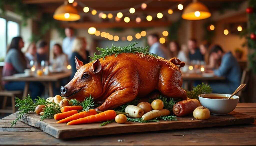 découvrez nos offres de cochon grillé à domicile, avec des prix attractifs et un service de qualité pour réussir votre événement en toute convivialité.