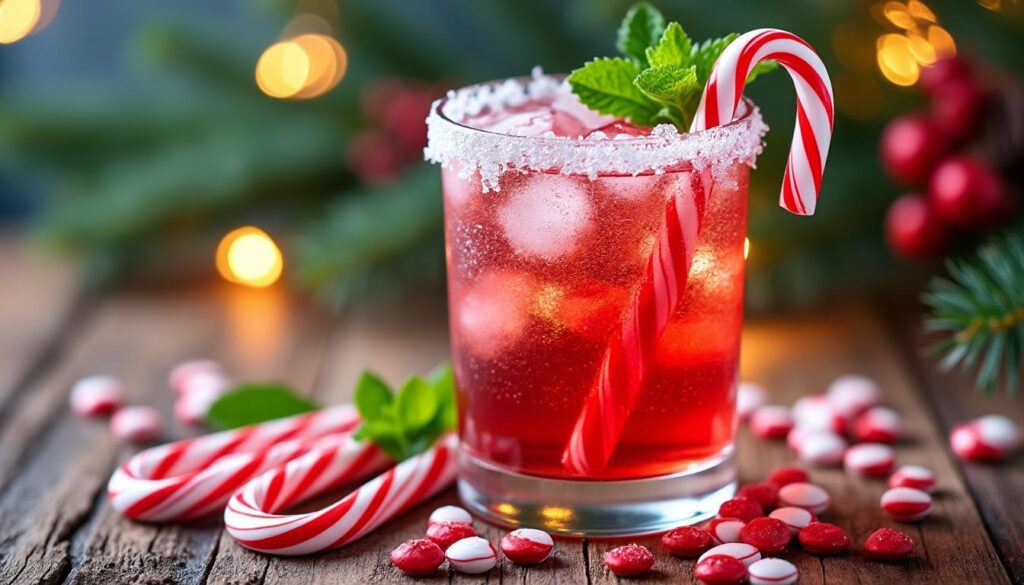découvrez la recette facile et rapide du cocktail bonbon candy cane spritzer, une boisson festive parfaite pour vos célébrations de fin d'année.