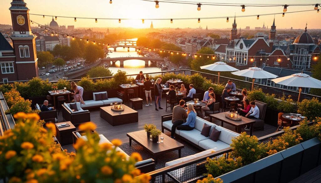 découvrez les meilleurs rooftops d'amsterdam offrant des vues panoramiques exceptionnelles. profitez de bars tendances pour des moments uniques en hauteur.