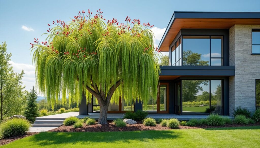 découvrez la distance idéale à respecter pour planter un saule crevette près de votre maison afin d'assurer sa croissance optimale et éviter tout désagrément.