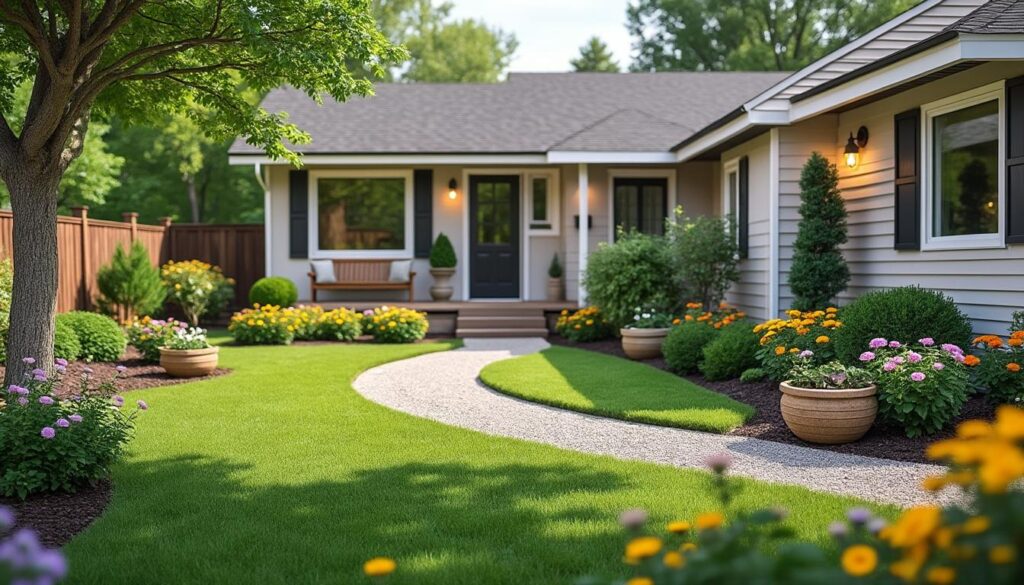 découvrez 7 idées faciles et économiques pour aménager l'espace devant votre maison sans vous ruiner. des solutions simples et pas chères pour un extérieur accueillant.