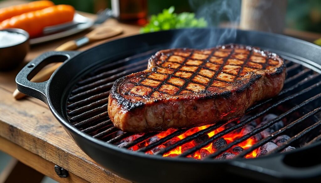 découvrez notre guide simple pour réussir la cuisson parfaite de votre entrecôte au barbecue et épatez vos convives avec une viande juteuse et savoureuse.