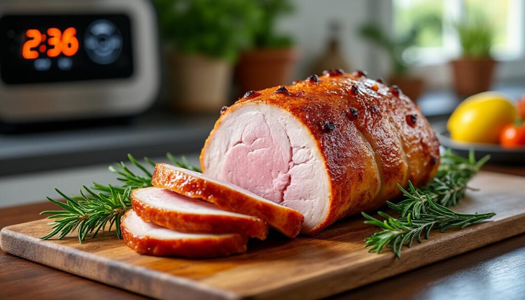 découvrez le guide précis pour le temps de cuisson d'un rôti de porc de 1,5 kg au four, afin d'obtenir une viande parfaitement tendre et savoureuse.