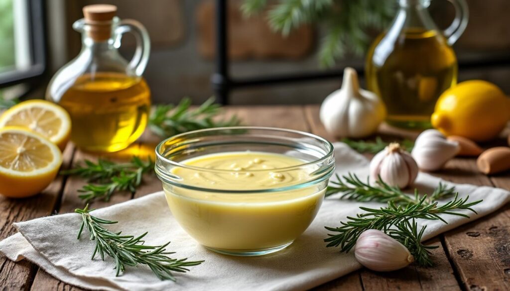 découvrez la recette authentique de l'aïoli grand-mère, la sauce traditionnelle provençale parfaite pour accompagner vos plats méditerranéens.