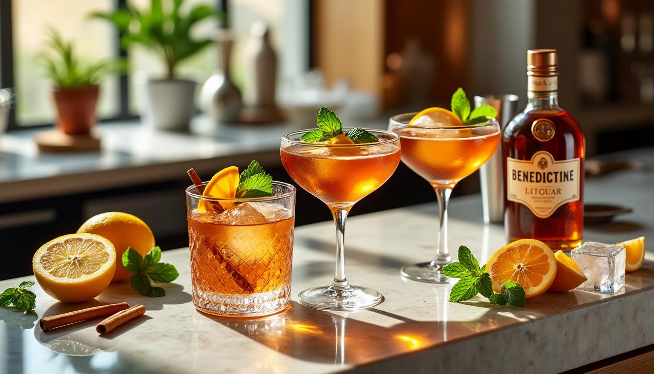 Recettes Cocktail Recette et idées de cocktail à la bénédictine faciles à préparer