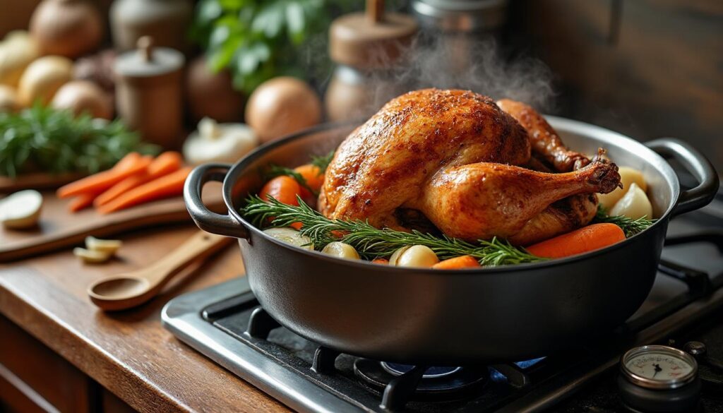 découvrez comment cuisiner un chapon en cocotte sans utiliser de four grâce à notre guide complet et facile à suivre, pour un repas savoureux et réussi.