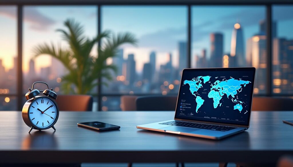 découvrez comment gérer les heures de réunion en tenant compte du décalage horaire et obtenez l'heure locale actuelle pour organiser vos rendez-vous efficacement.