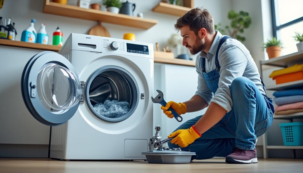 découvrez pourquoi votre machine à laver fait un bruit de marteau-piqueur et apprenez des solutions rapides pour y remédier efficacement.