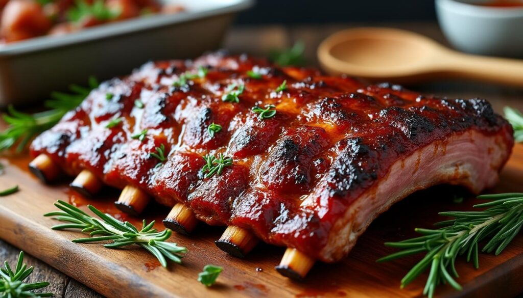 découvrez notre recette facile de travers de porc fondant cuit lentement au four pour un plat savoureux et tendre à souhait.