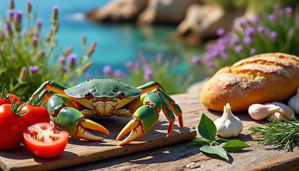 découvrez la favouille crabe vert : sa définition, son habitat naturel et une délicieuse recette provençale pour cuisiner ce crustacé savoureux.