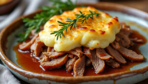 découvrez notre recette de parmentier de canard moelleux et savoureux, facile à préparer et toujours tendre pour un plat réconfortant et gourmand.