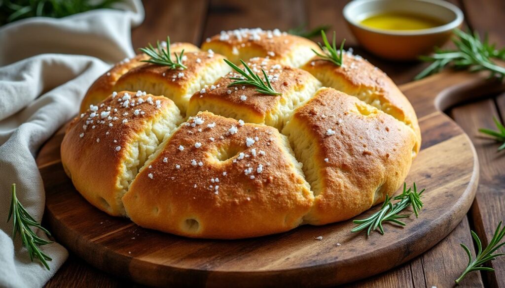découvrez la recette facile de la focaccia moelleuse de cyril lignac, parfaite pour un apéritif gourmand ou un accompagnement savoureux. suivez ses astuces pour réussir ce pain italien authentique chez vous.