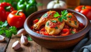 découvrez la recette traditionnelle simple du poulet basquaise de ma grand-mère, un plat savoureux aux saveurs du sud-ouest à préparer facilement chez vous.