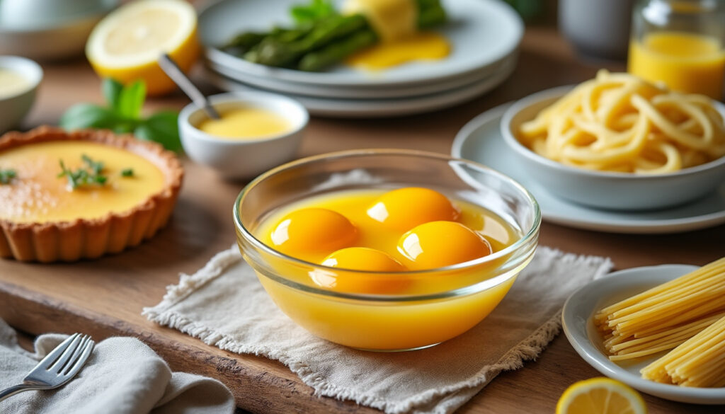 découvrez des recettes faciles et gourmandes pour utiliser 4 jaunes d'œufs. idées délicieuses et rapides pour ne rien gaspiller en cuisine.