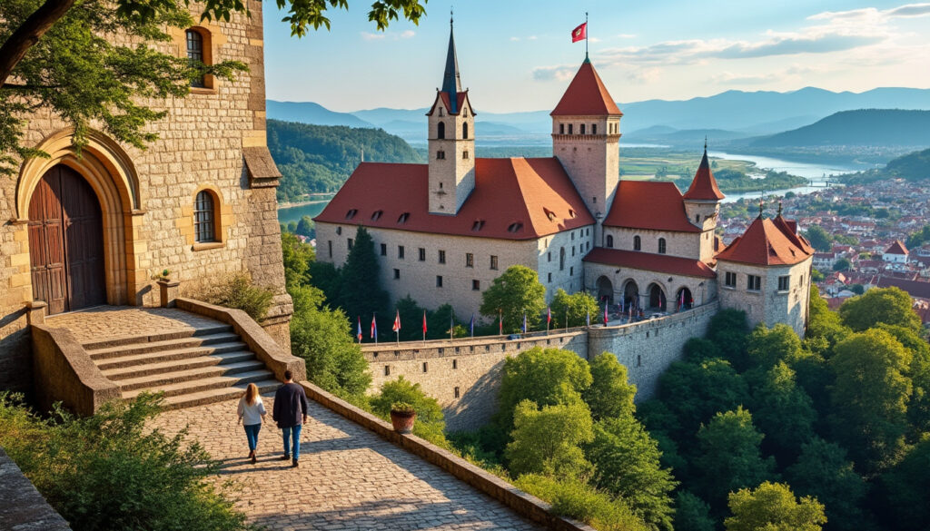 découvrez le château de ljubljana : une visite captivante mêlant histoire fascinante et panoramas à couper le souffle sur la capitale slovène. un incontournable pour les amoureux du patrimoine.