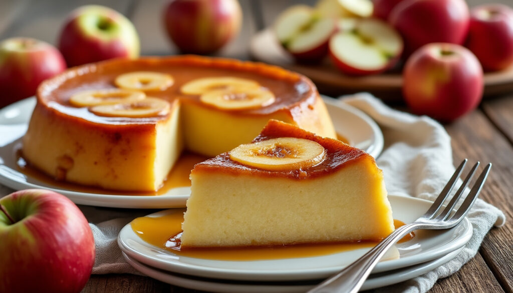 découvrez la recette facile et moelleuse du gâteau flan aux pommes de ma grand-mère, un dessert traditionnel plein de saveurs et de douceur.