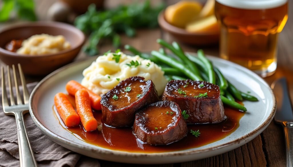 découvrez des idées simples et savoureuses d'accompagnements pour vos joues de porc à la bière, alliant tradition et gourmandise pour un repas réussi.