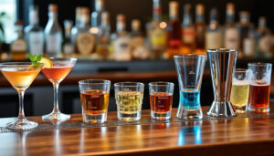 découvrez notre tableau pratique des doses d'alcool en centilitres pour préparer facilement vos boissons au bar et vos cocktails avec précision.