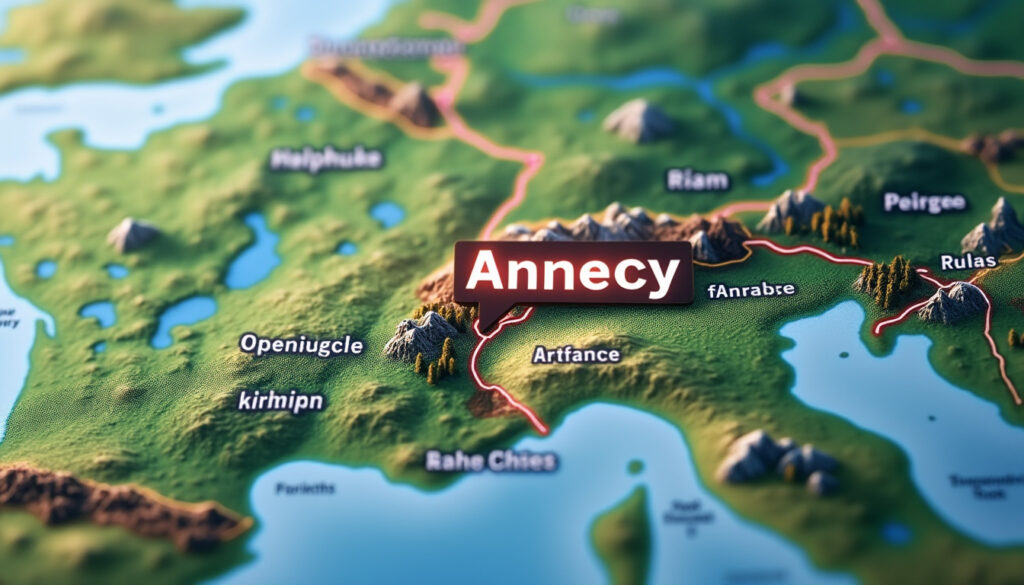 découvrez la localisation d'annecy sur la carte de france ainsi que des informations clés sur cette charmante ville des alpes.