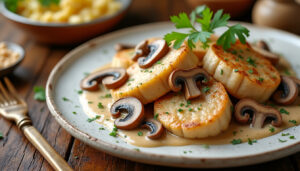 découvrez une recette facile de chapon en morceaux à la crème et aux champignons, parfaite pour un repas savoureux et réconfortant.