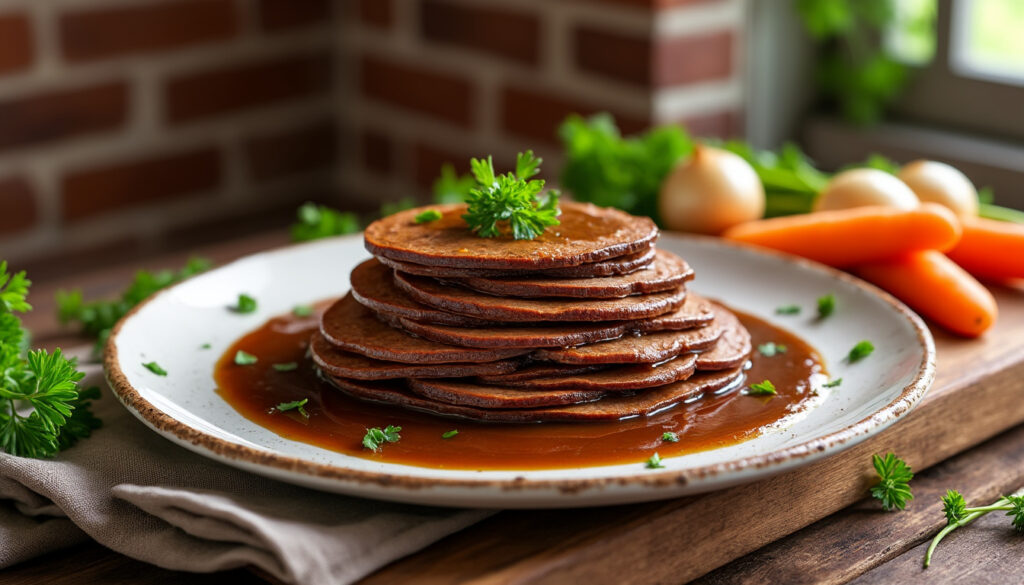 découvrez la recette traditionnelle de la langue de bœuf façon grand-mère, facile à préparer et savoureuse pour un repas authentique.