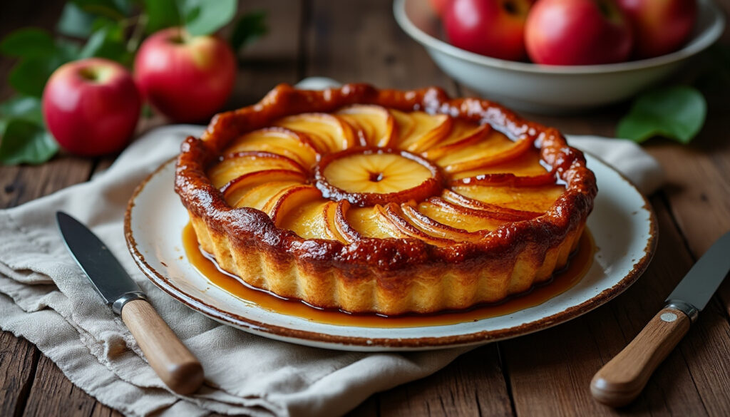 découvrez la recette traditionnelle de la tarte tatin grand-mère, facile à réaliser et pleine de saveurs authentiques pour un dessert gourmand et classique.
