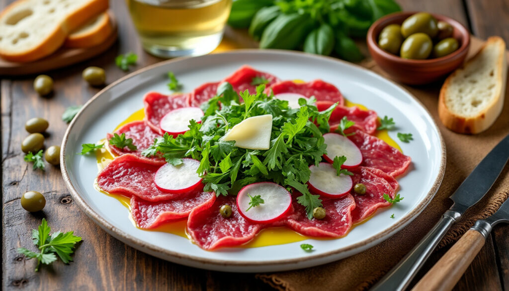 découvrez des idées simples et savoureuses pour accompagner votre carpaccio de bœuf et sublimer ce plat délicat avec des saveurs équilibrées.