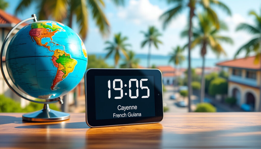 découvrez l'heure locale actuelle à cayenne, le fuseau horaire utilisé et le décalage horaire par rapport à l'heure utc pour une gestion optimale de votre temps.