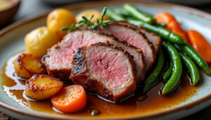 découvrez une recette facile et savoureuse de magret de canard accompagné de trois légumes, idéale pour un repas gourmand et équilibré.
